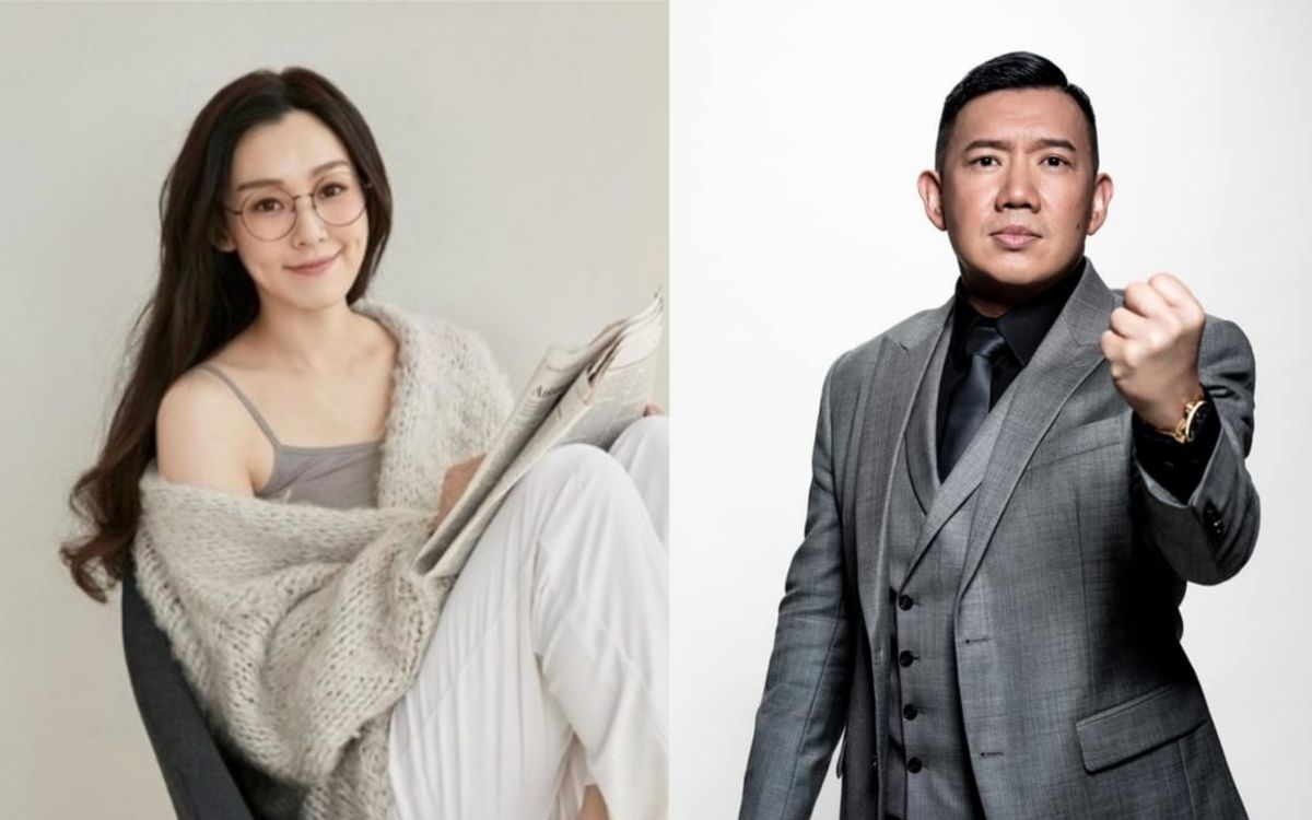 ▲杜汶澤（右）向范瑋琪（左）下戰帖。（圖／翻攝臉書、IG） 