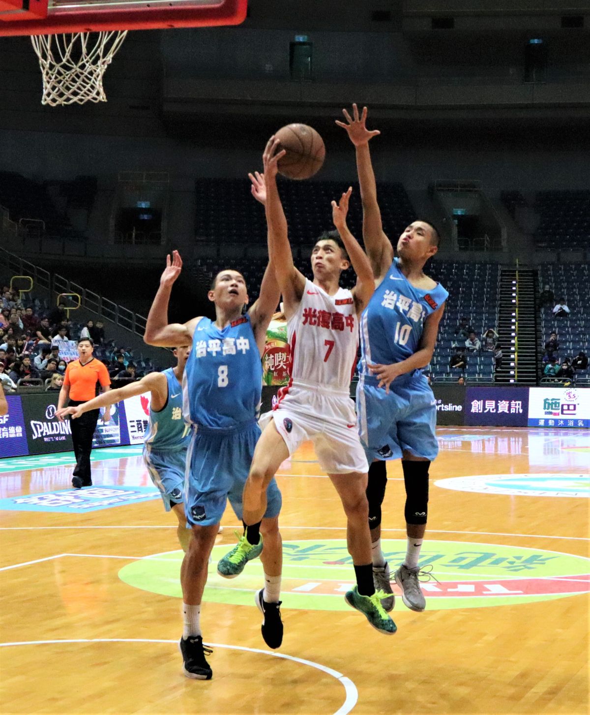 ▲HBL光復高中余維豪(7號)。（圖／鍾東穎攝）