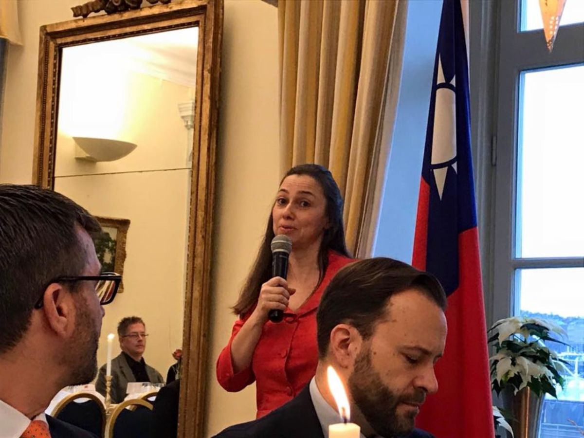 ▲瑞典國會友台小組主席歐柏莉。（圖／翻攝自歐柏莉臉書）