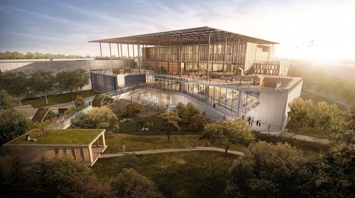 國家圖書館南部分館預計將於2021年落成開放。（國圖提供）