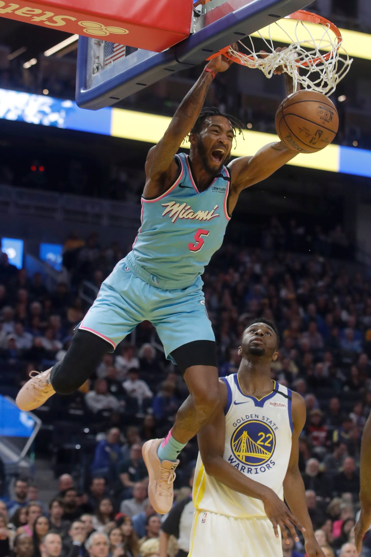 ▲熱火扣將Derrick Jones Jr. 。（圖／美聯社／達志影像）