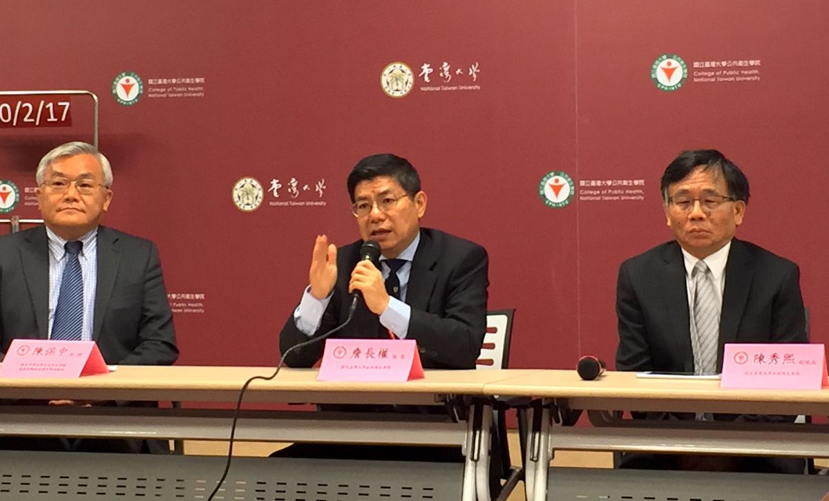 ▲台大公衛學院今（17）日上午再次召開疫情說明會，說明武漢肺炎最新發展。（圖／記者黃仁杰攝, 2020.02.17）