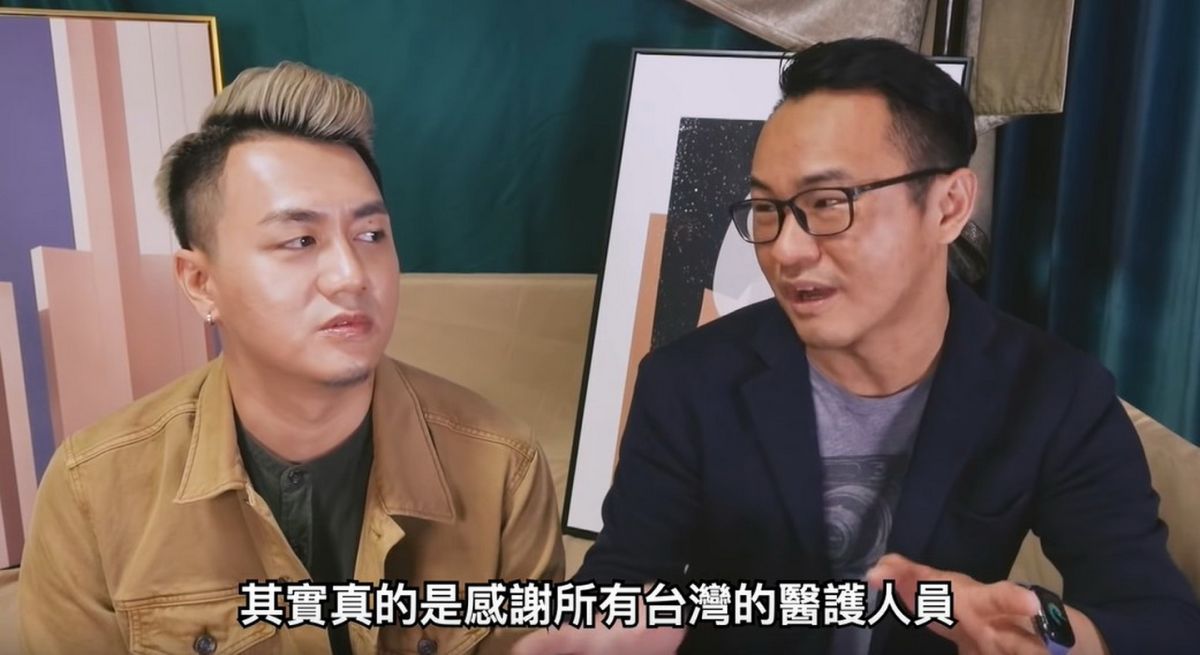 ▲國家地理雜誌探險隊攝影師威廉，過年返鄉因高規格防疫而住進衛福部彰化醫院的負壓隔離病房，他大讚病房就像是住在有管家的飯店。（圖／記者陳雅芳翻攝，2020.02.18）