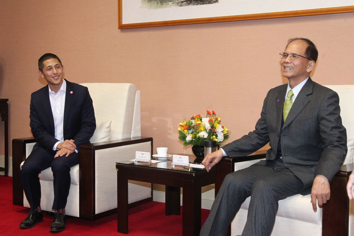 ▲吳怡農19日到立法院拜會立法院院長游錫堃。（圖／記者葉政勳攝 2020.02.19）