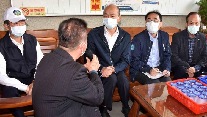 武漢肺炎疫情延燒　韓國瑜訪視計程車隊
