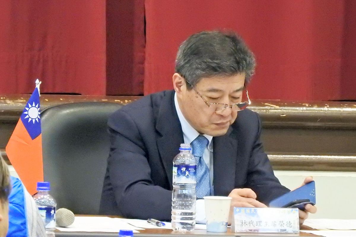 國民黨代理主席林榮德。( 圖 / 記者陳弘志攝 )