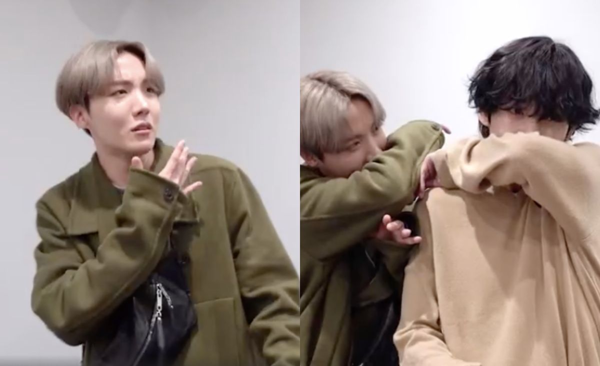 ▲J-HOPE、V呼籲大家勤洗手、戴口罩。（圖／BTS_official微博）