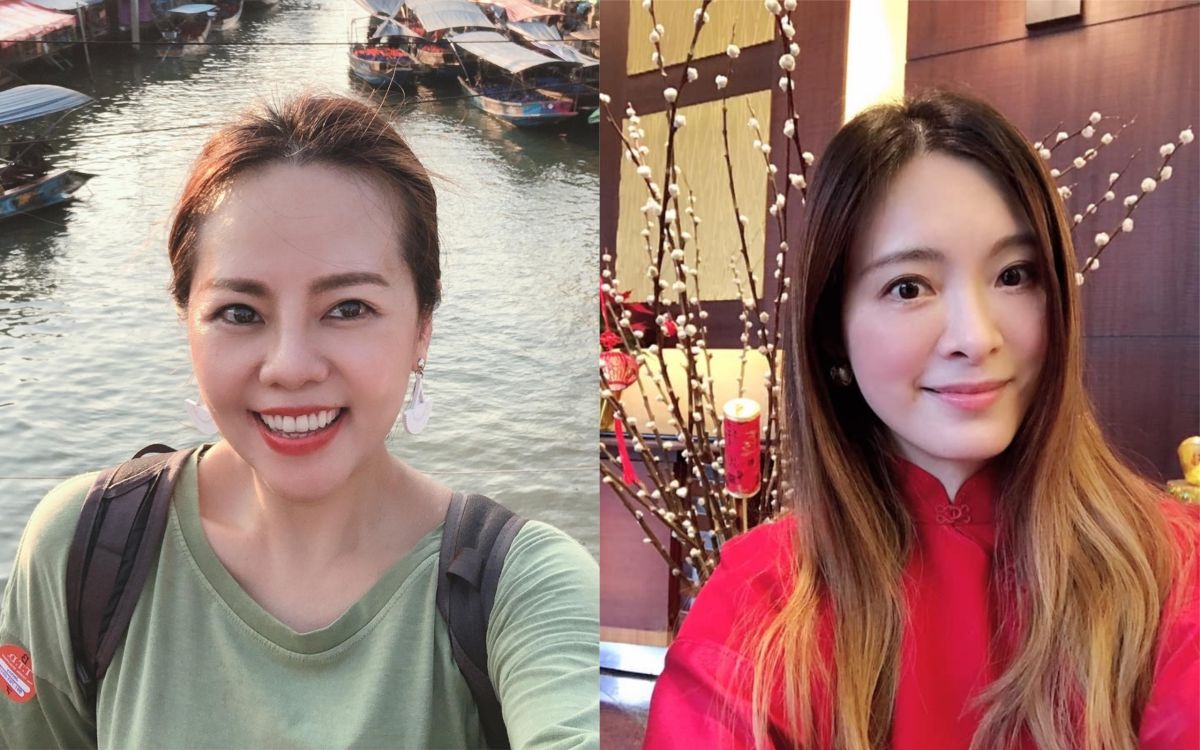  ▲錦雯（左）發文替劉真（右）祈福。（圖／翻攝劉真、錦雯臉書） 