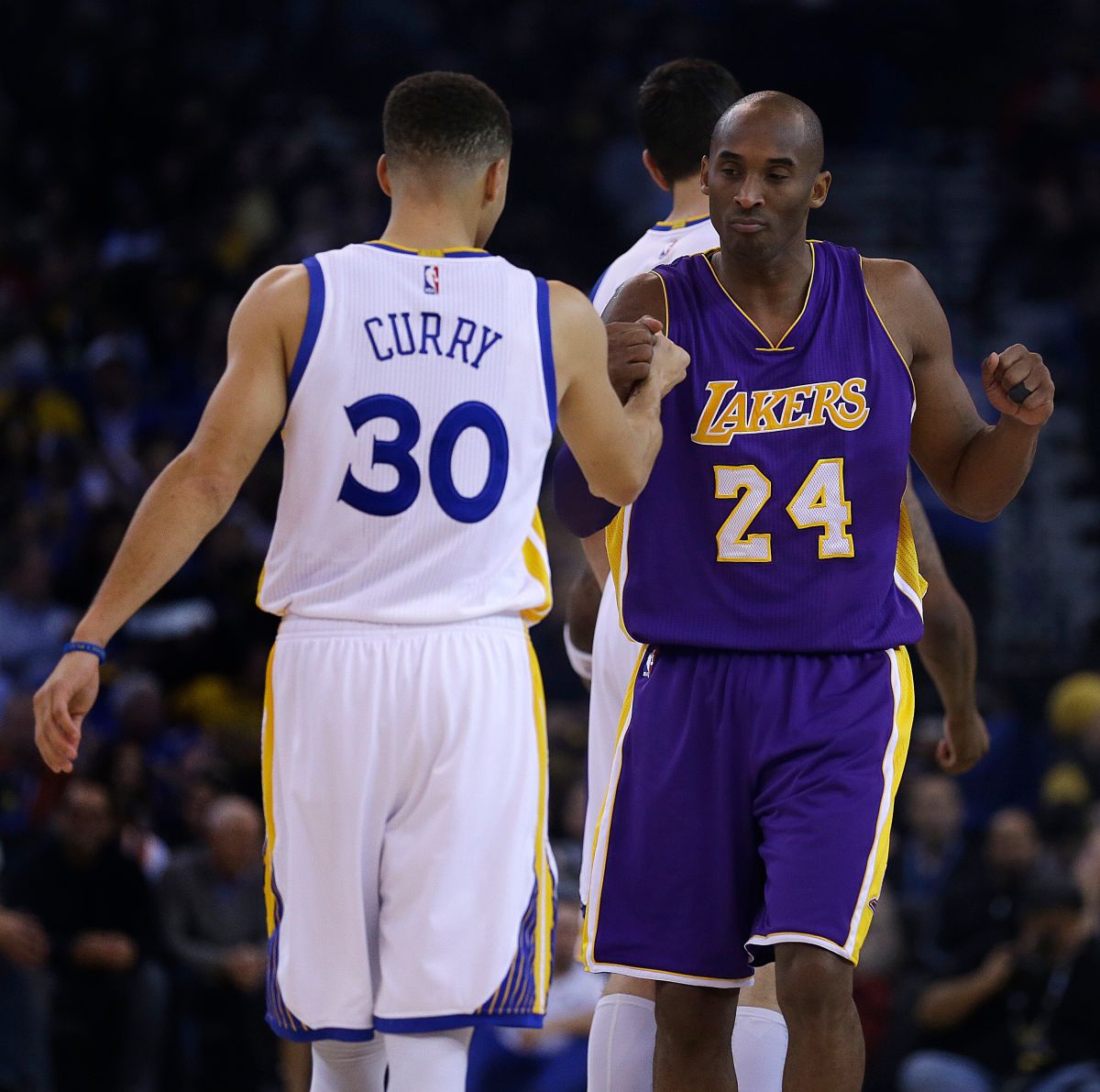 ▲Kobe Bryant(右)、Stephen Curry。（圖／美聯社／達志影像）