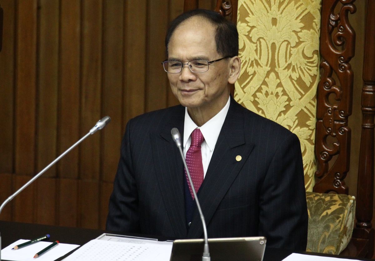 ▲立法院長游錫堃。（圖／記者葉政勳攝 , 2020.02.21）