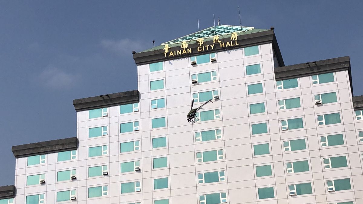 ▲無人機巡視光電面板不僅降低人力危險，運用更為廣泛（圖／記者林怡孜攝，2020,02,21）