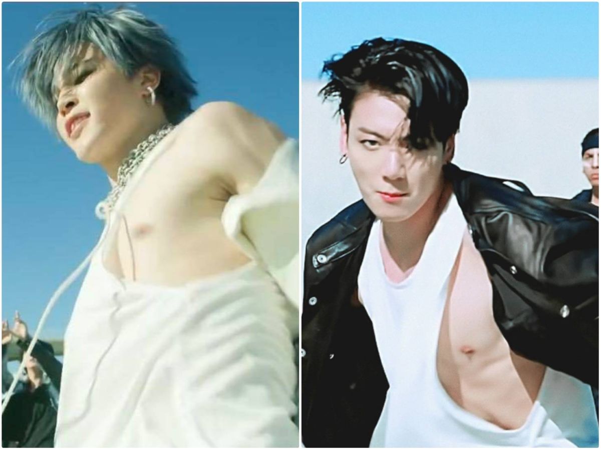 ▲田柾國跟Jimin尺度升級大方露點。（圖／Big Hit Labels YouTube）
