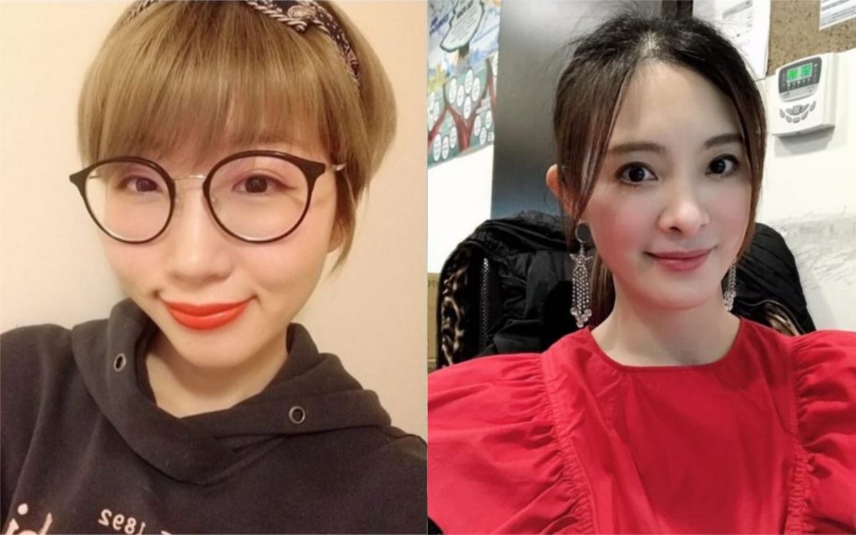 ▲廣告小妹（左）自曝與劉真（右）患有同樣的心臟疾病。（圖／翻攝劉真、廣告小妹臉書） 