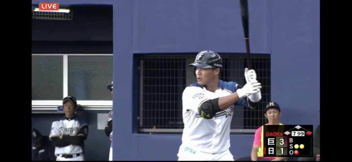 王柏融敲安。（圖／取自GAORA)