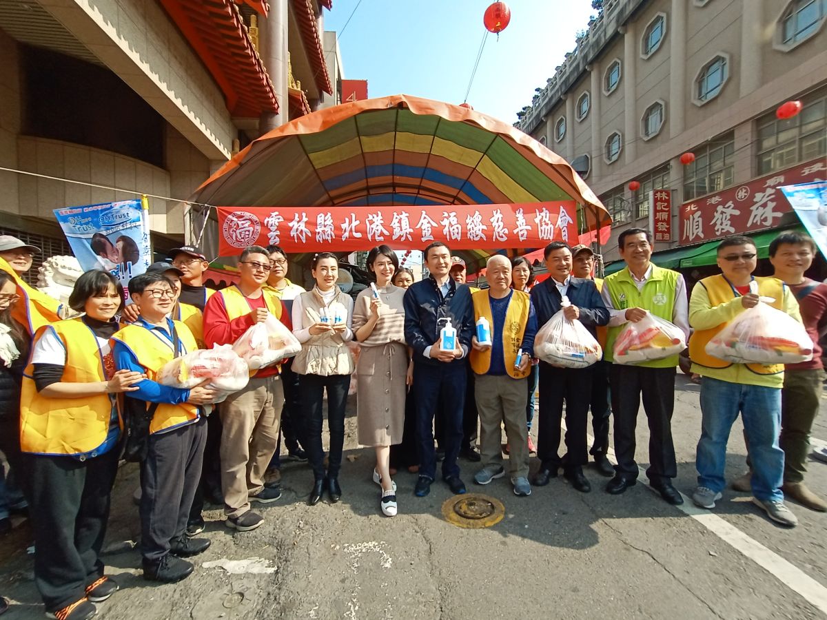 ▲土地公生日，金福綏慈善協會舉辦公益物資捐贈活動。（圖／記者洪佳伶攝,2020.02.23）