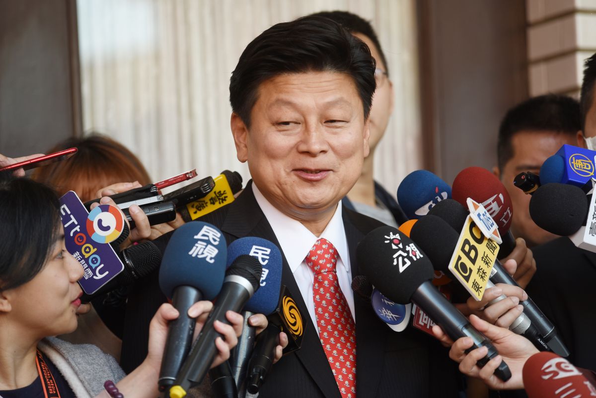 ▲無黨籍立委傅崑萁24日首度公開說明黨籍回覆案。（圖／記者陳明安攝, 2020.2.24）