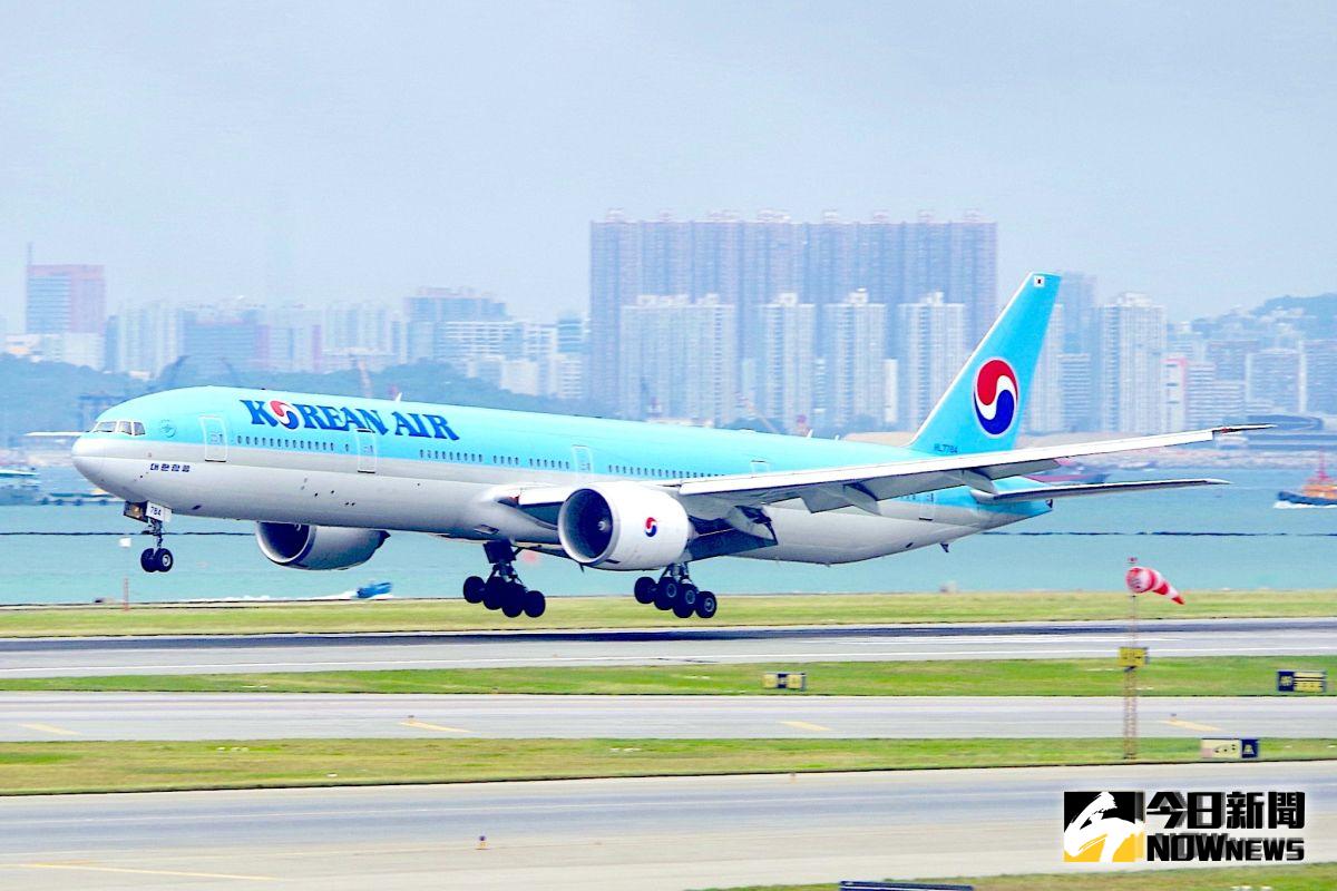 ▲韓國仁川機場今早，一架大韓航空（Korean Air）的班機，在起飛前竟有乘客於座位下方發現子彈，班機立即緊急停飛，機上218位乘客與12位機組人員全數疏散。示意圖。（圖／記者陳致宇攝影）