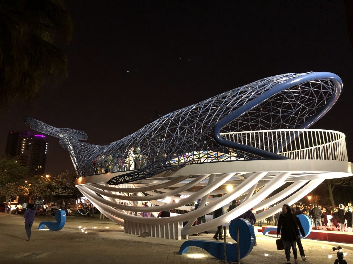 ▲台南安平拍照打卡熱點「大魚的祝福」，將於3月2日開始封閉。（圖／記者陳聖璋攝）