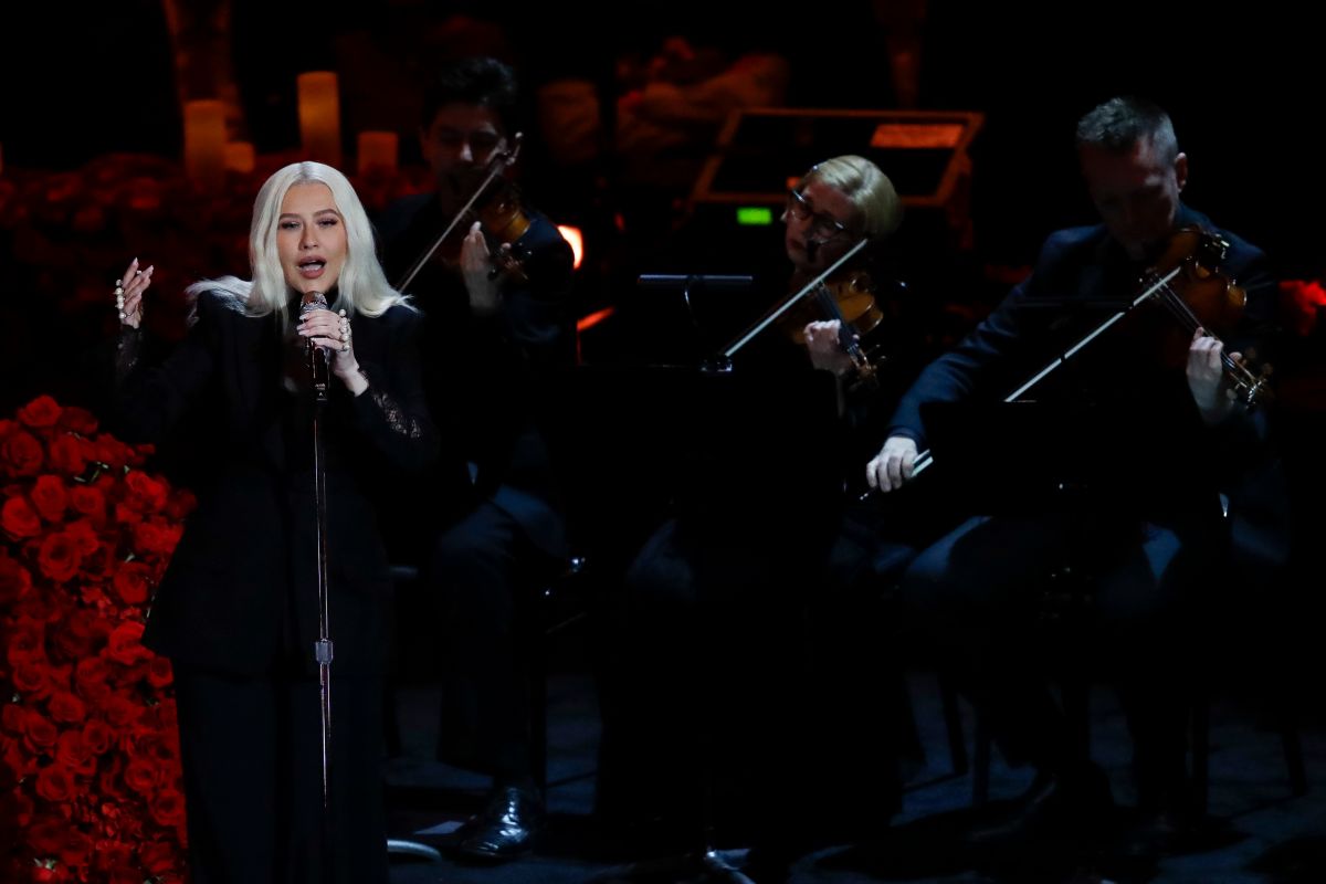 Christina Aguilera 悼念Kobe Bryant （圖／美聯社／達志影像）