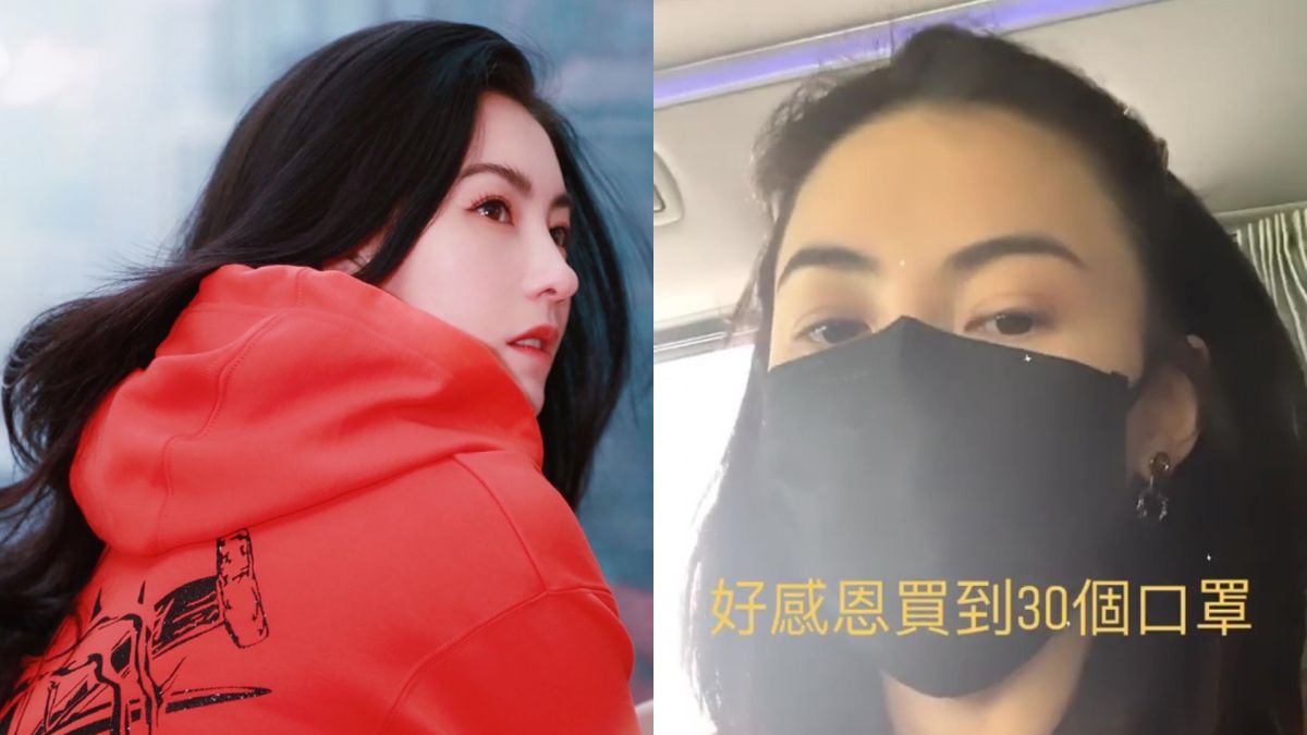 ▲張柏芝送口罩給路人，被讚人美心善。（圖／張柏芝工作室、新浪娛樂微博）