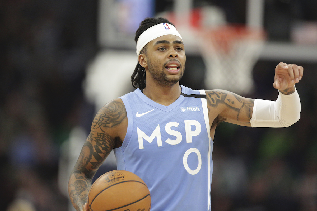 ▲灰狼明星後衛D’Angelo Russell。（圖／美聯社／達志影像）