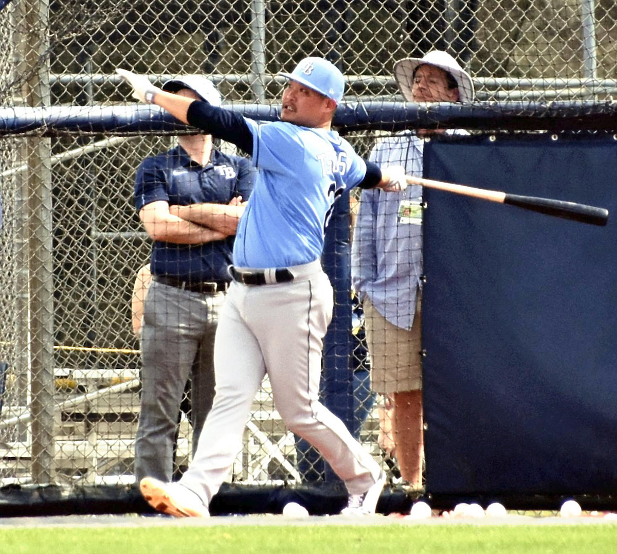 ▲光芒隊日籍強打筒香嘉智（圖／美聯社／達志影像）