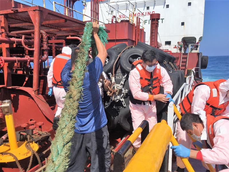 海事糾紛SOP　澎湖海巡全程口罩防護衣杜絕疫情
