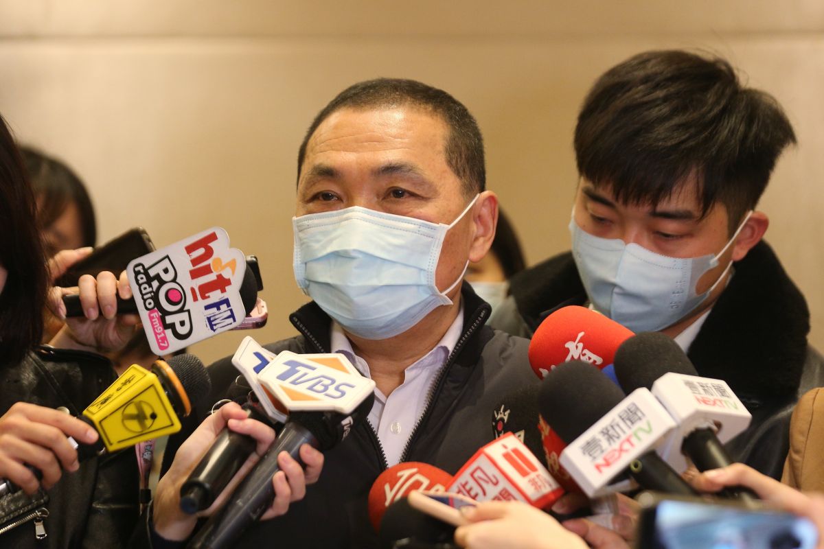 ▲侯友宜回應，該男童在補習班都戴起口罩，補習班該消毒的、居家隔離的，都已做到位。（圖／記者宋原彰攝，2020.02.26）