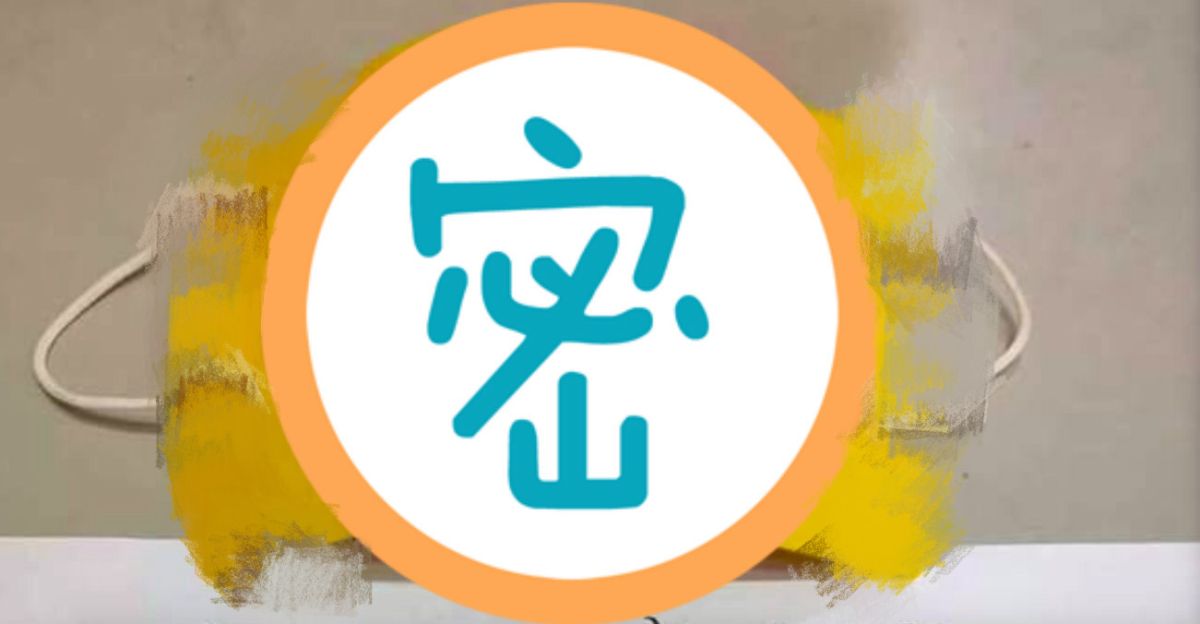 ▲長輩瘋傳參加遶境必戴「神級口罩」。（圖／翻攝爆廢公社二館）
