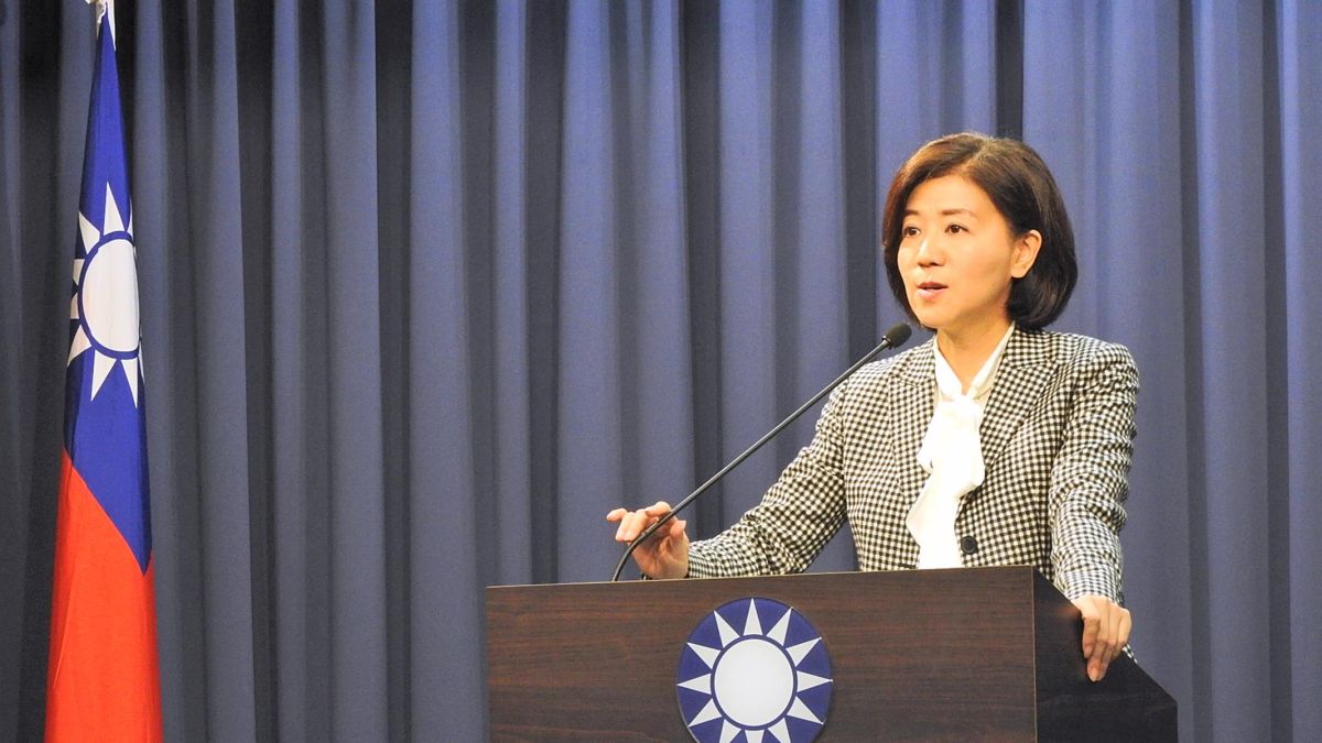 國民黨文傳會代理主委王育敏。( 圖 / 記者陳弘志攝 )