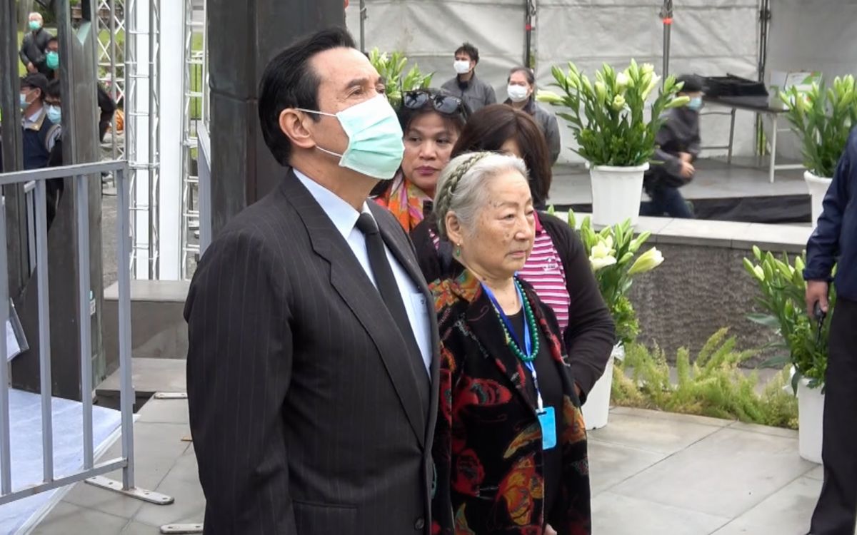 前總統馬英九在27日提前出席228追思活動。（圖 / 記者陳明安攝，2020.02.27）