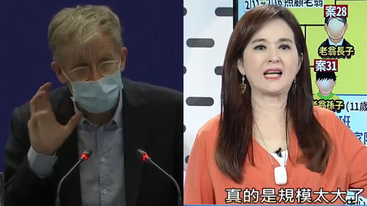 ▲安幼琪（右圖）不滿WHO官員的發言，左圖為世衛高級顧問艾沃德。（圖／CGTN、突發琪想YouTube）