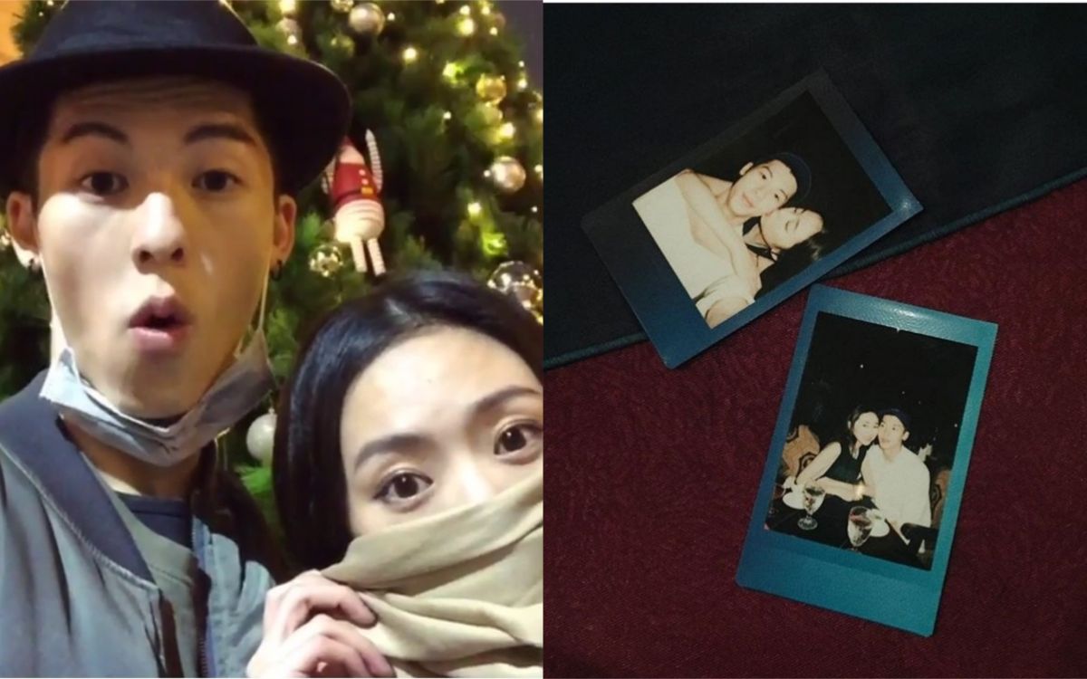 ▲許光漢（左）唯一承認的女友簡婕（右），右圖為2人2016年舊照。（圖／翻攝簡婕IG） 