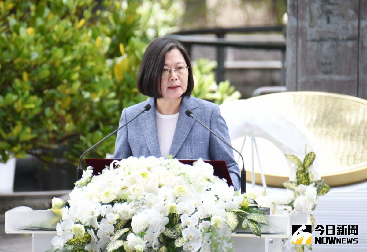 ▲蔡英文出席228紀念活動。 (圖/記者葉政勳、林調遜攝)