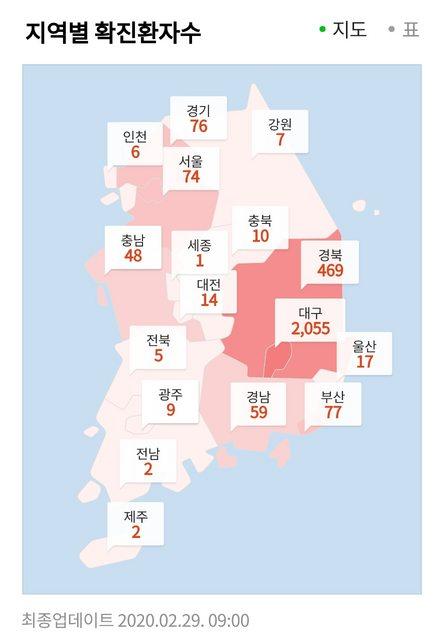 ▲鄰近首爾的京畿道也已經累積 76 例，市中心首爾也有 74 例。（圖／翻攝自 PTT ）