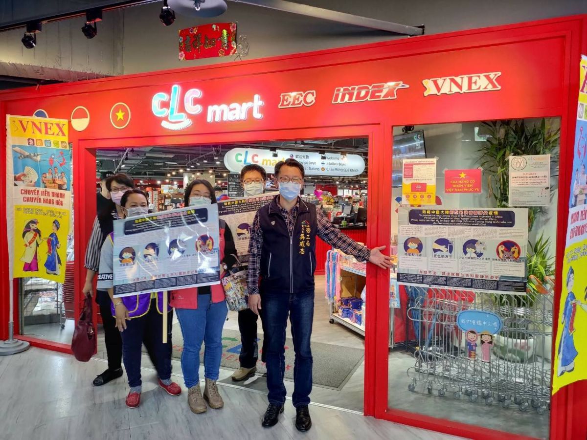 ▲守護移工安全，台中市勞工局針對移工聚集場所加強防疫宣導。（圖／台中市勞工局提供）