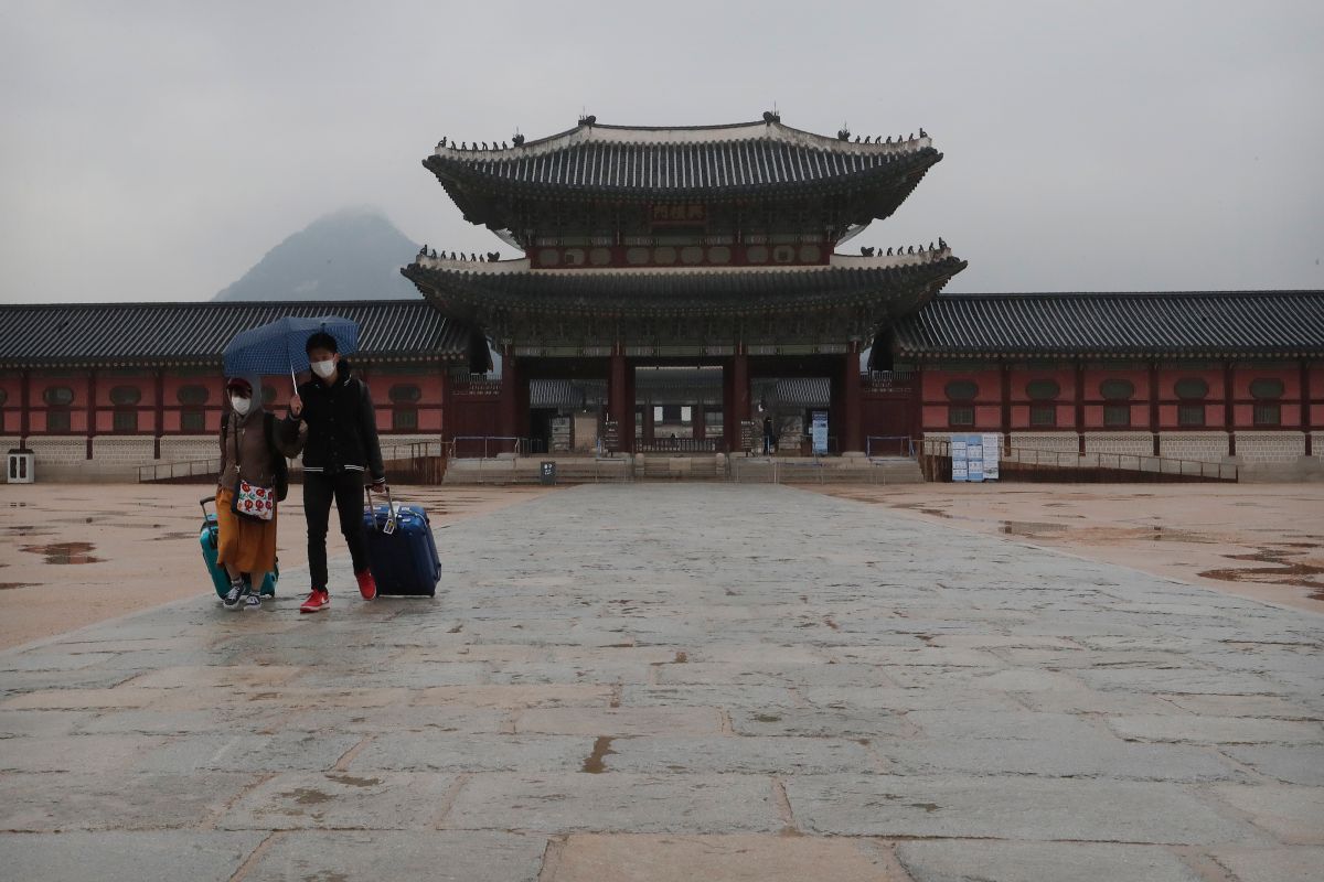 ▲韓國疫情近日趨緩。（圖／美聯社／達志影像）