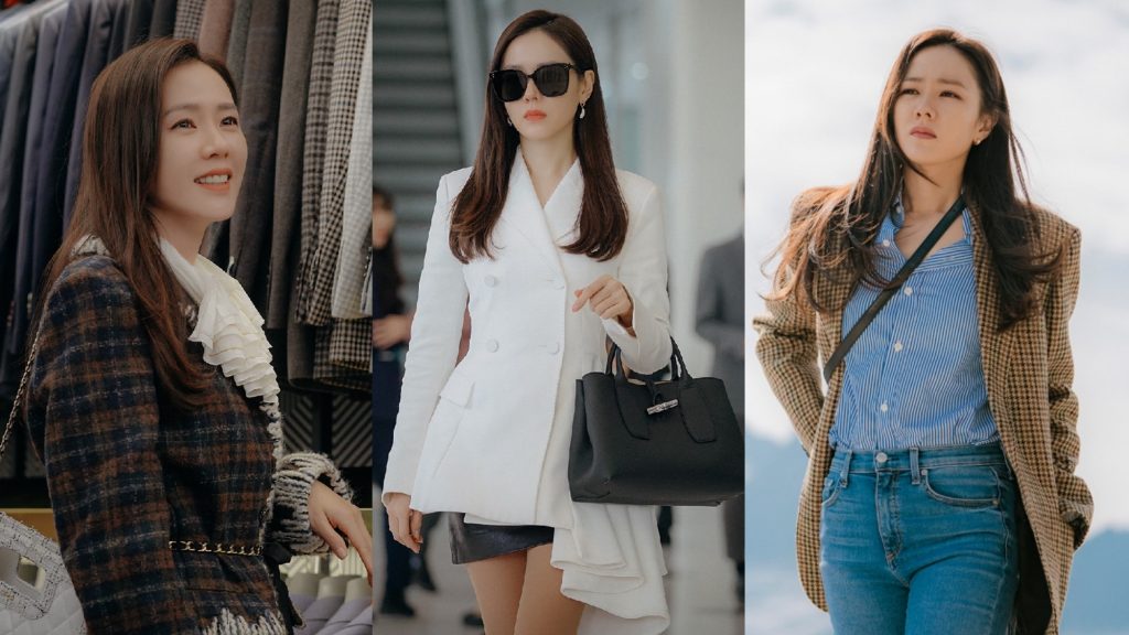 ▲在韓劇《愛的迫降》飾演富家千金的孫藝珍，以奢美霸氣的穿搭掀起話題。（圖／FB@tvN 드라마(Drama)、《愛的迫降》劇照）