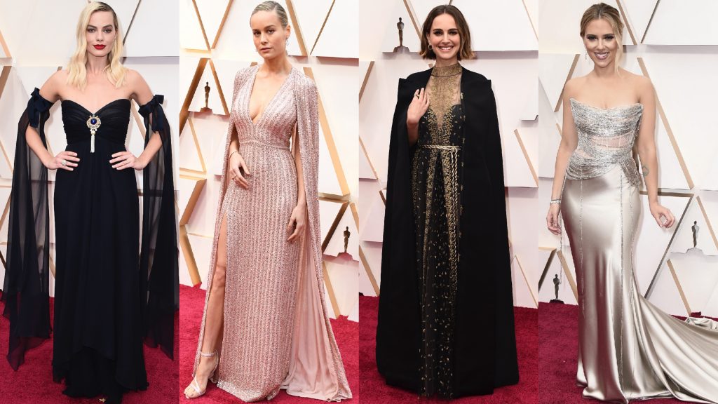 ▲2020 年第 92 屆奧斯卡金像獎紅毯，眾女星比美。（圖／美聯社、CELINE）