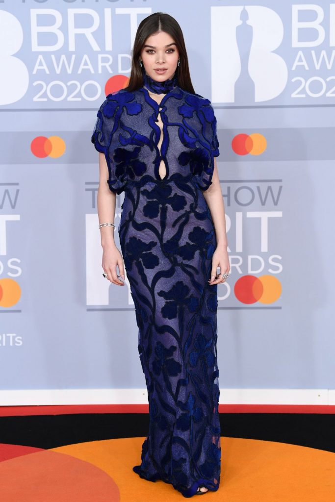 Mandatory Credit: Photo by David Fisher/Shutterstock (10559426ad)<br>Hailee Steinfeld<br>40th Brit Awards, Arrivals, Fashion Highlights, The O2 Arena, London, UK – 18 Feb 2020