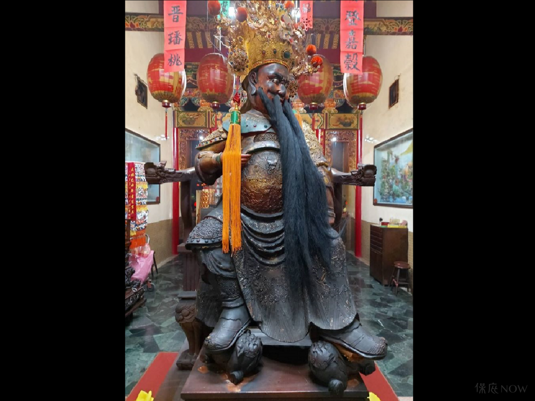 哈瑪星文龍宮之歪頭朱王。（圖／翻攝自高雄市哈瑪星文龍宮粉專）