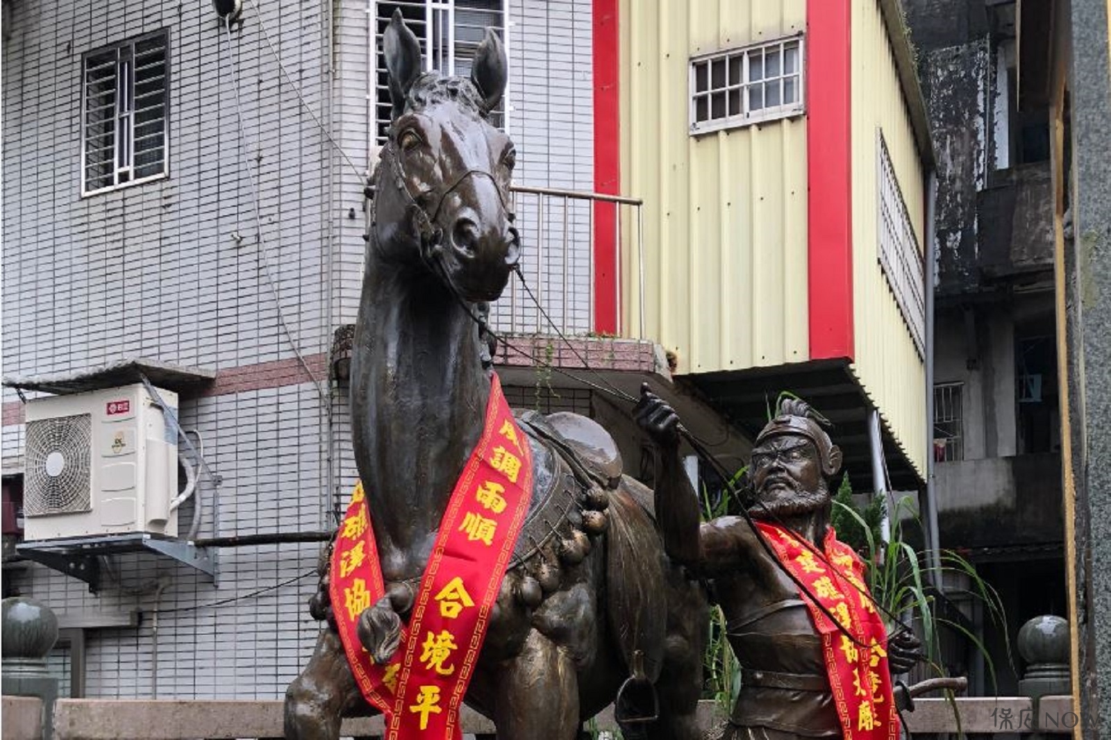 關公的坐騎赤兔馬。（圖／記者連宜方攝）