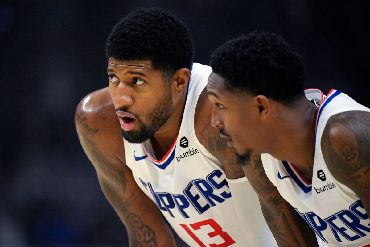 ▲Paul George(左)、Lou Williams。（圖／美聯社／達志影像）
