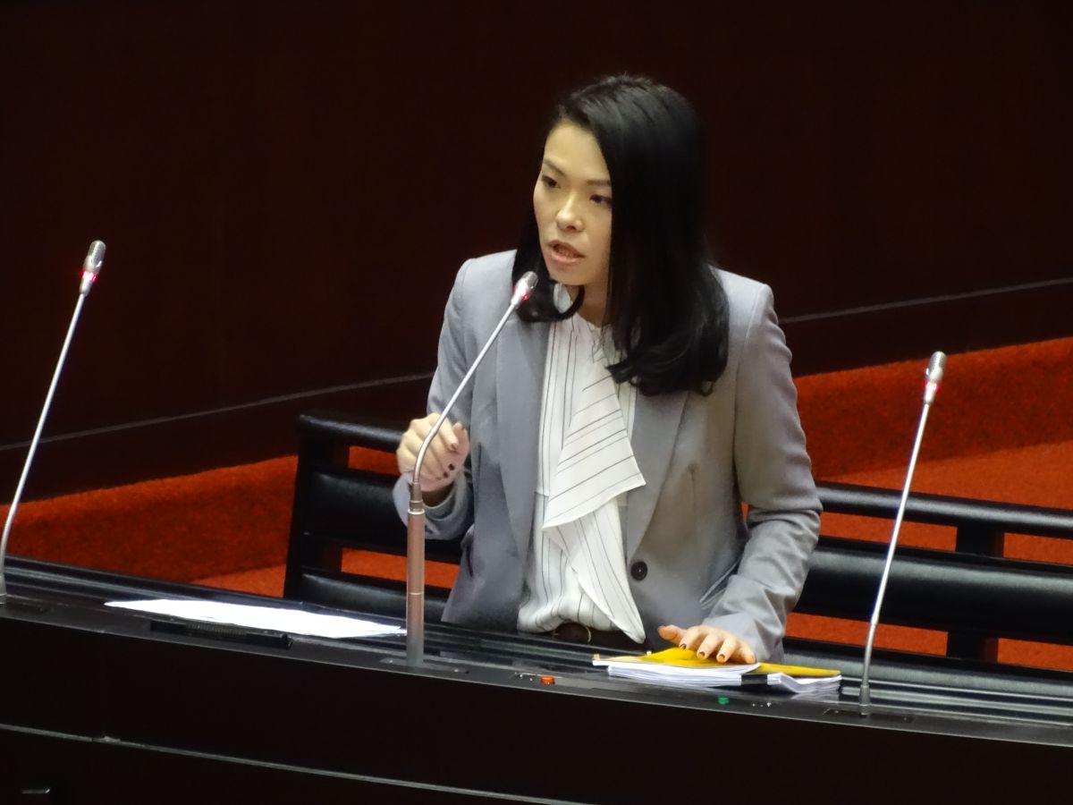 ▲台灣民眾黨立委高虹安首次登上質詢台質詢。（圖／記者呂炯昌攝, 2020.3.3）