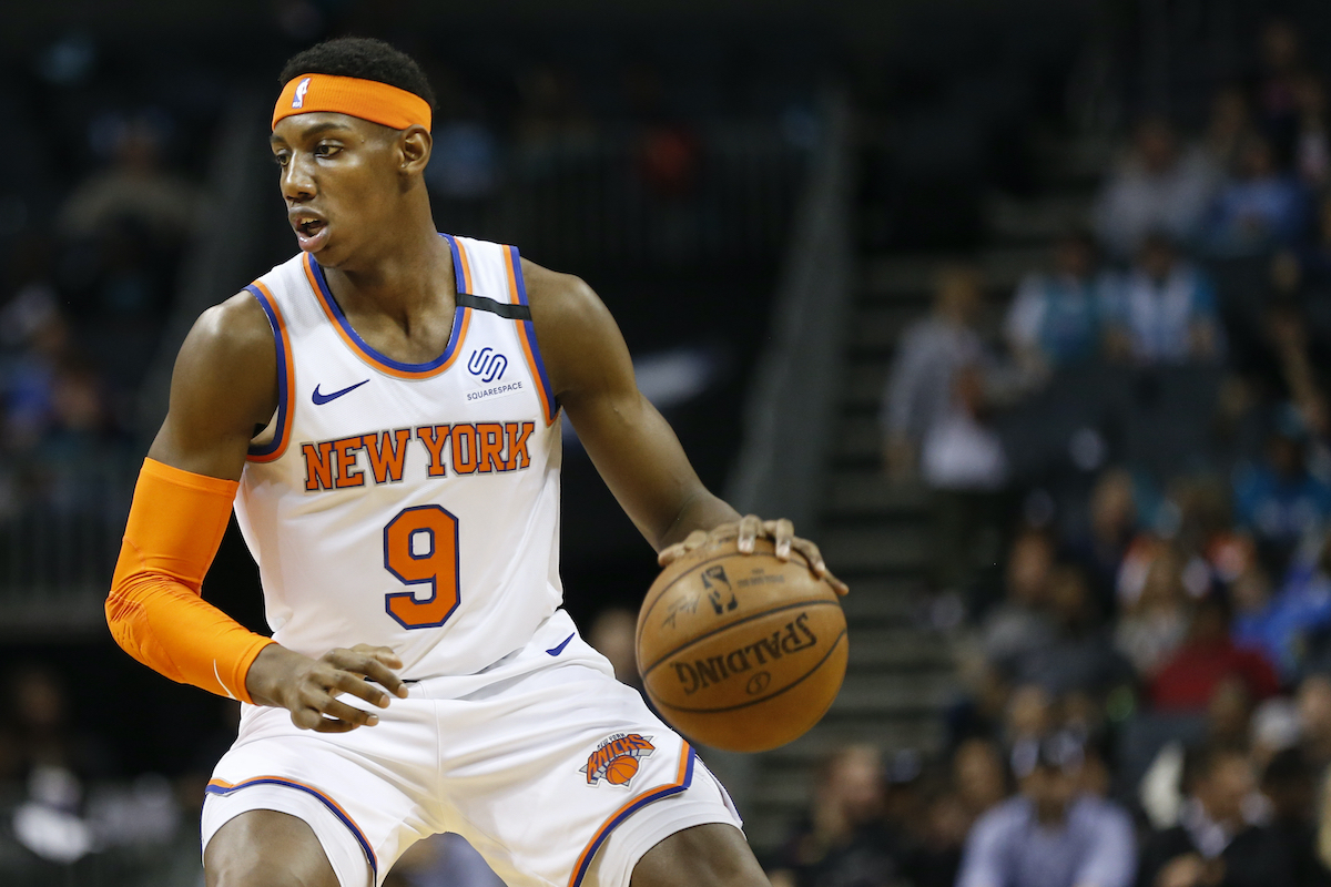 紐約尼克年輕鋒線球員RJ Barrett。（圖／美聯社／達志影像）