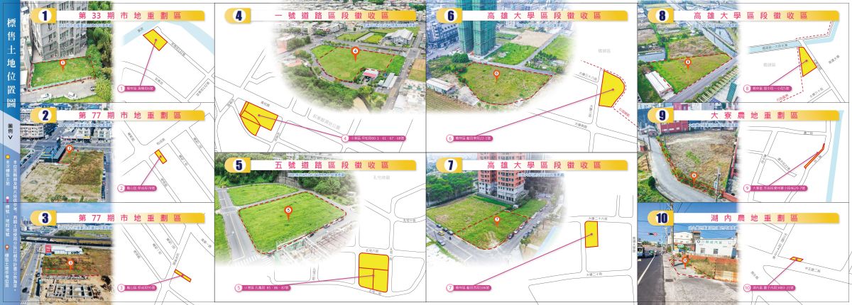 ▲高雄市第1季開發區土地標售，共計推出10標15筆優質建地。（圖／高市地政局提供）