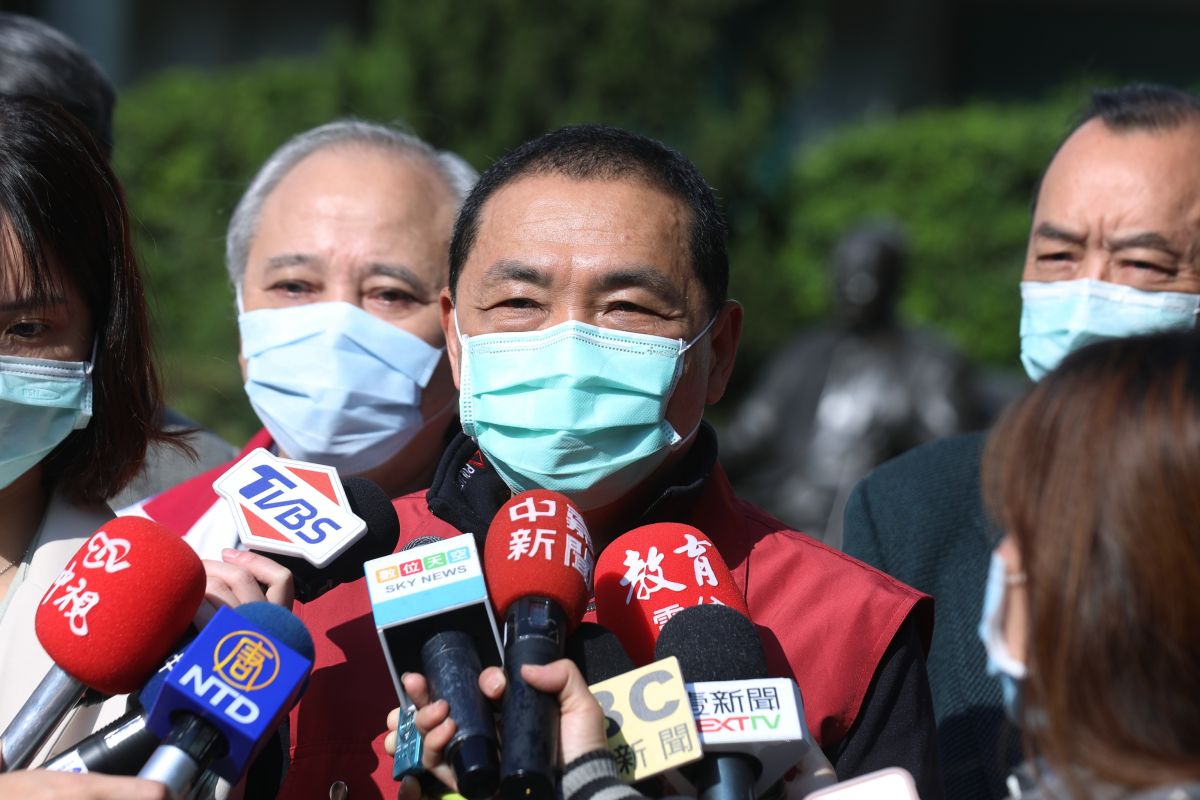 ▲侯友宜回應，新北市在過年期間就開始宣導密閉空間戴口罩的觀念，相信市民們都有做到。（圖／記者宋原彰攝，2020.03.06）