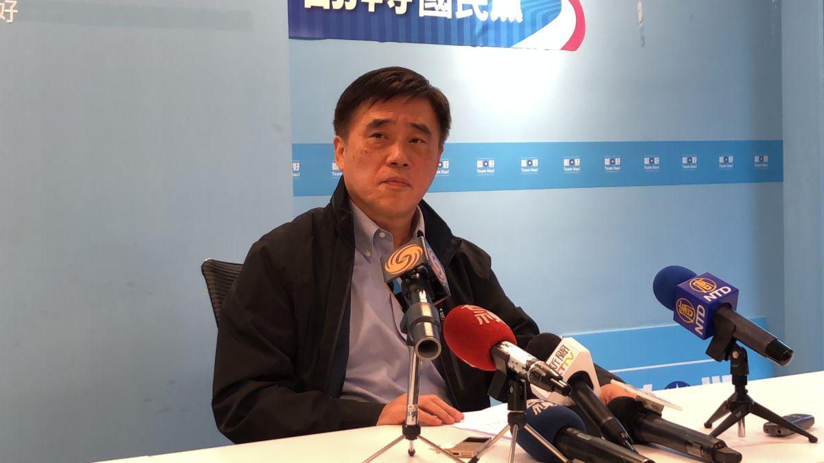 ▲國民黨主席候選人郝龍斌。（圖／記者丁上程攝, 2020.3.6）