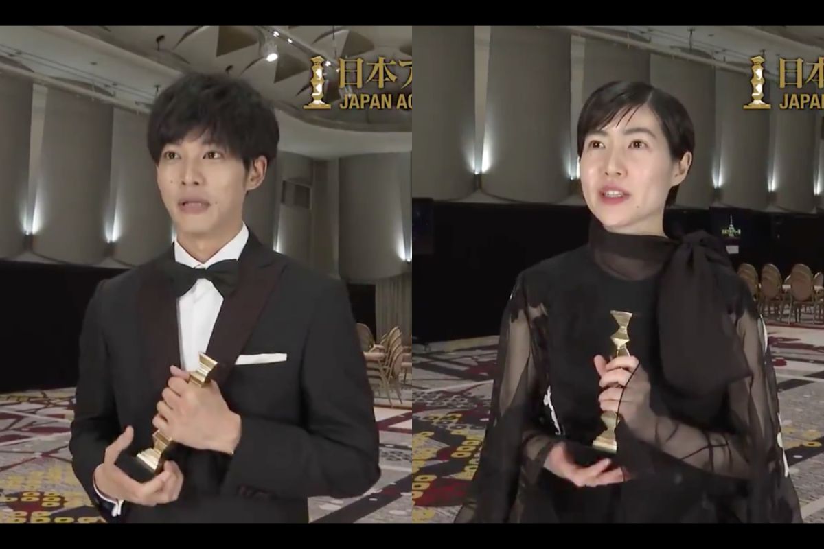 ▲松坂桃李跟沈恩敬拿下影帝影后。（圖／電影學院獎Twitter）
