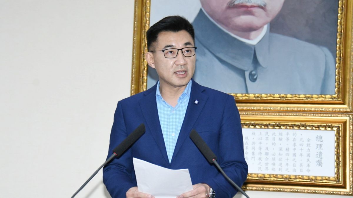 國民黨主席當選人江啟臣。 (圖/記者林調遜攝)